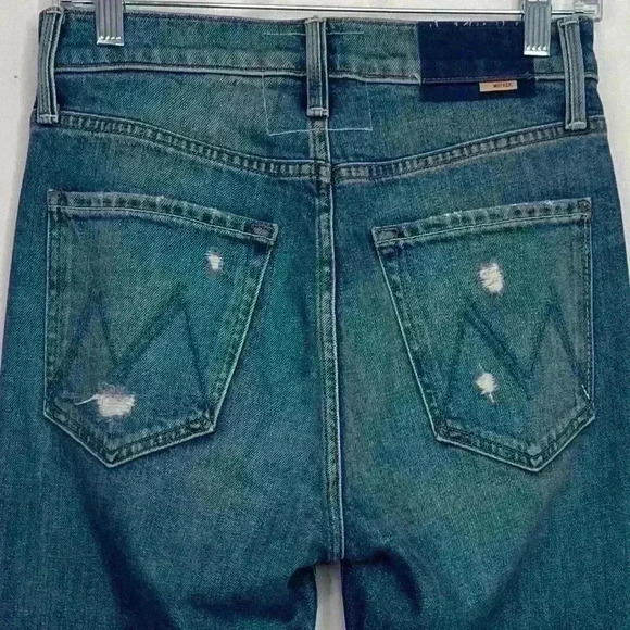 Mother Superior Denim High Waisted Rider Far Beyond the Sky Straight Leg Size 26 - Picture 7 of 14